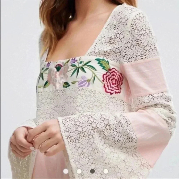 Majorelle Grove Lace Embroidered Dress - Picture 3 of 8